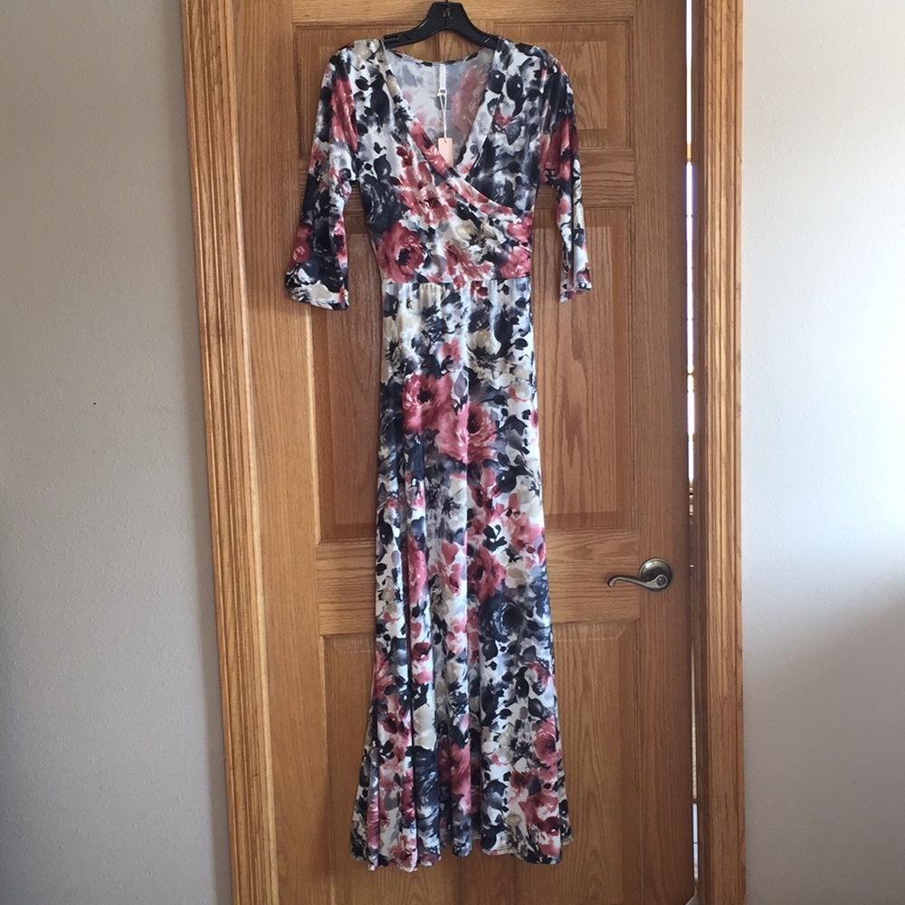 Floral Maternity Maxi Dress - Never Worn
